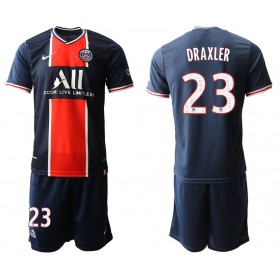 Fußballtrikots Paris Saint-Germain Julian Draxler 23 Kinder 2020-2021 Kurzarm Heimtrikotsatz kaufen